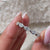 Handmade jewelry in east to west stone setting.