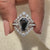 Moissanite bridal ring sets featuring a coffin engagement ring for a classic proposal.