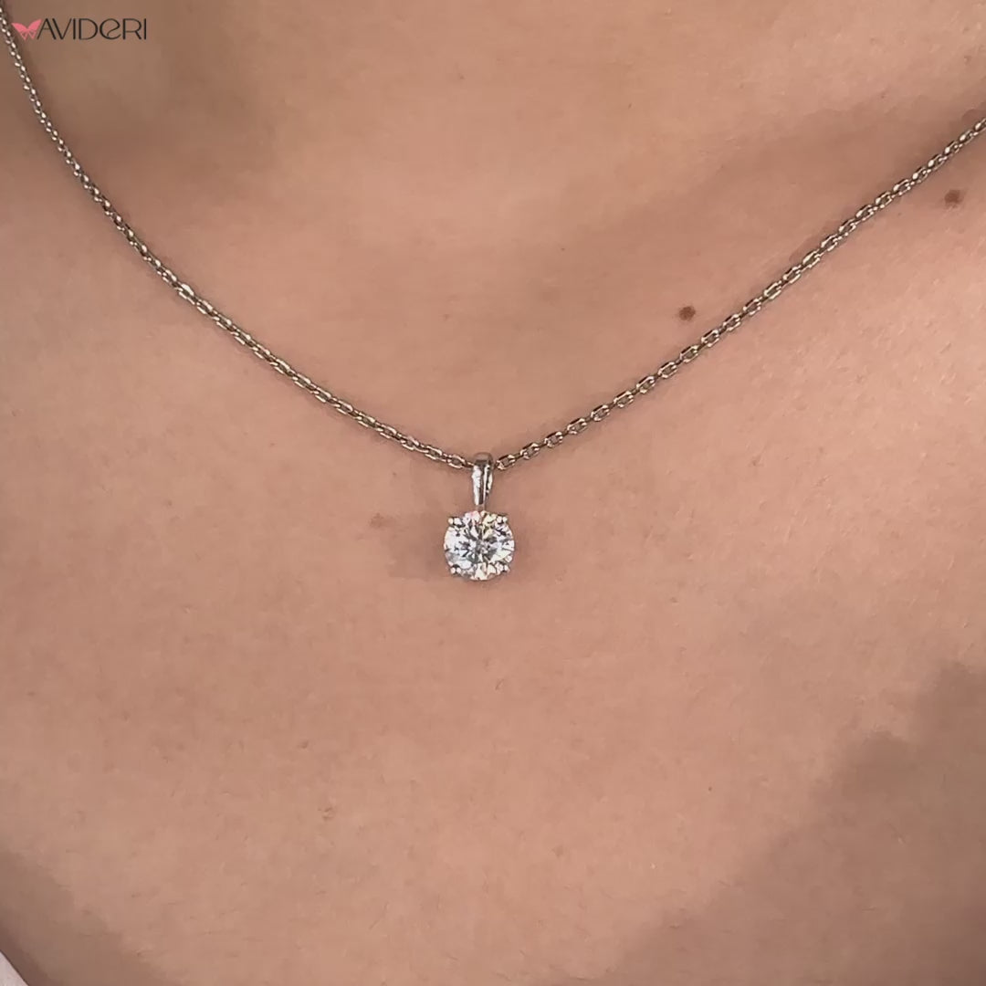 6mm Moissanite Pendant Gift from Avideri