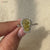 Canary Yellow Coffin Cut Engagement Ring