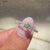 unique gift for her with handmade baguette and round lab diamond ring.