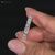 Elegant 8 diamond wedding band with exactly positioned diamonds for a refined look.
