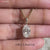Oval Solitaire Pendant Four Claw Prong Setting