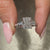 Cushion Cut 3 Stone Engagement Ring