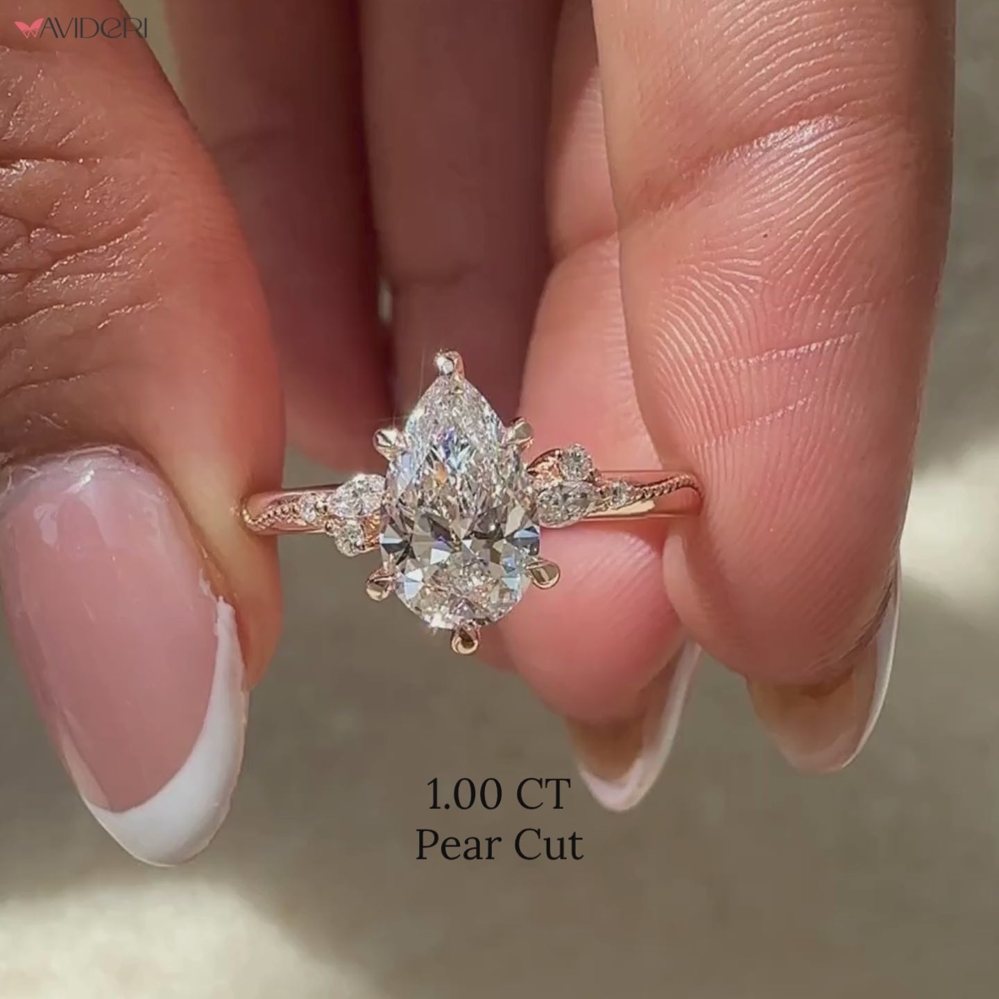 Lab-grown diamond ring with Buy engagement ring.
