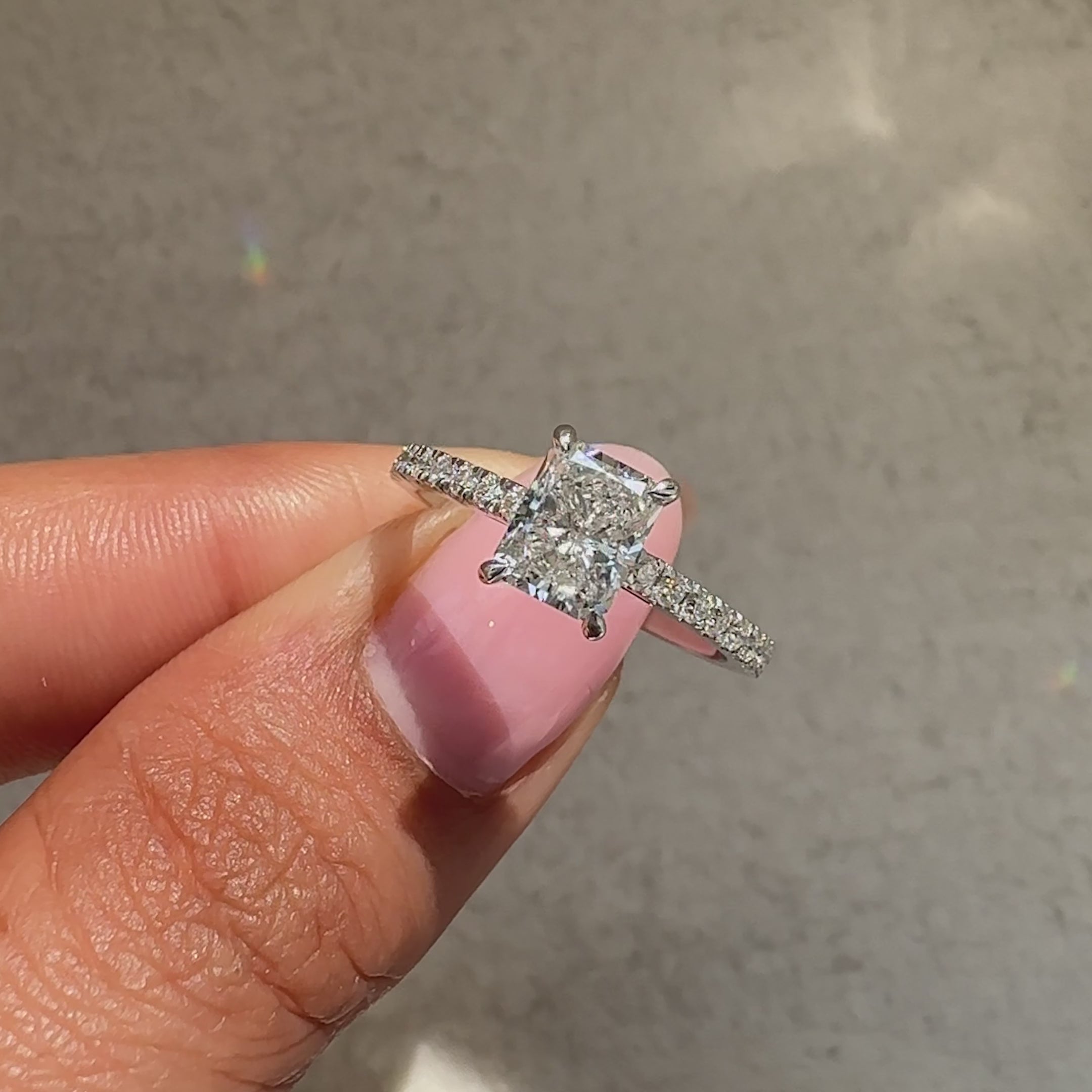Radiant engagement ring featuring a dazzling center stone, perfect for adding brilliance to your special moments.