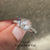 Handmade round rose cut ring with airy gallery design.

