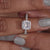 Halo moissanite engagement ring for a sparkling proposal.
