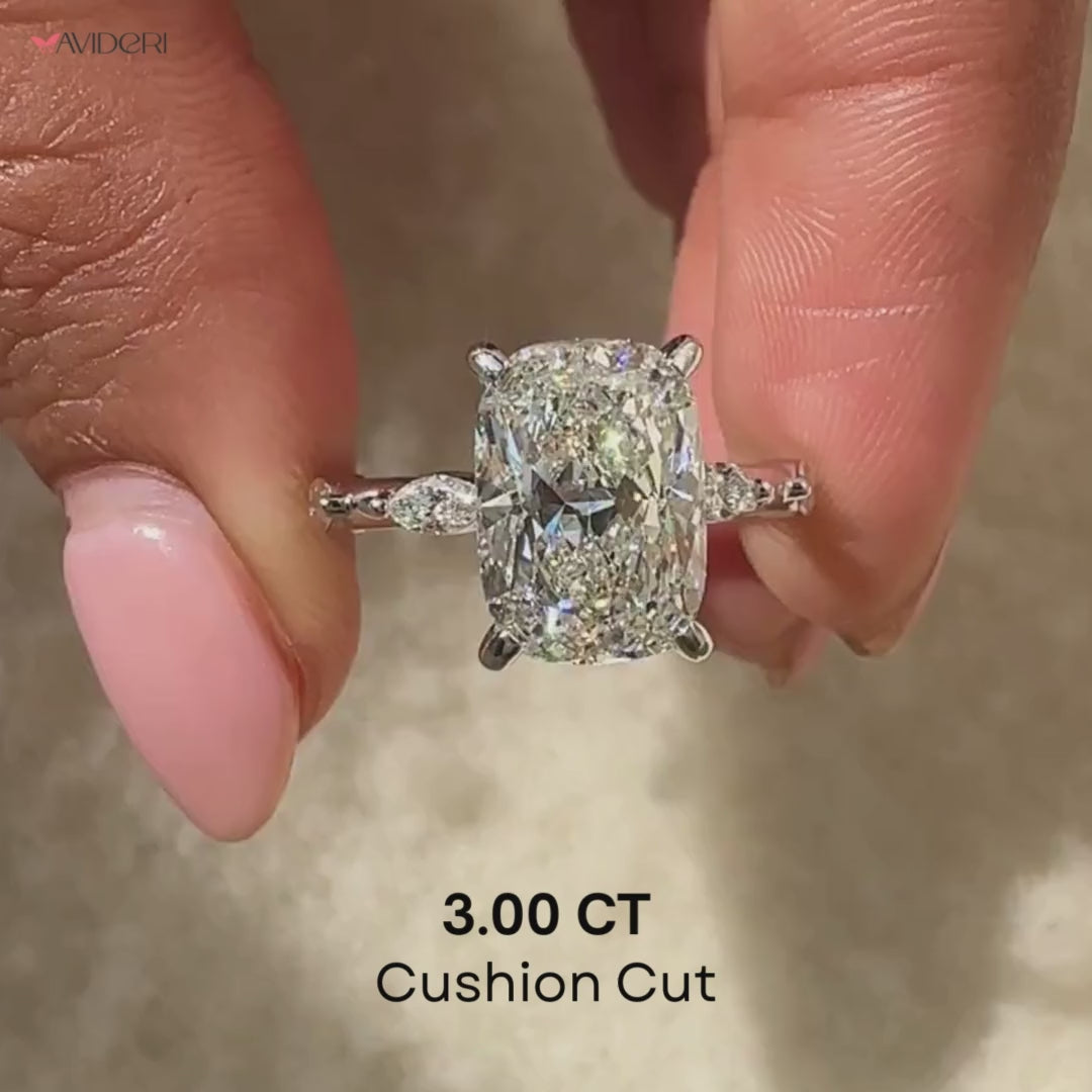 Buy engagement ring crafted with a detailed pave style.