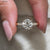Avidéri engagement ring with seven sparkling stones.
