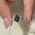 Nature Inspired Black Moissanite Kite Cut Engagement Ring