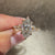 Marquise diamond ring with tulip setting.
