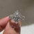 Avideri marquise ring set with pear and round diamonds
