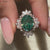 Round cut ring, 4 prong ring, avideri engagement ring
