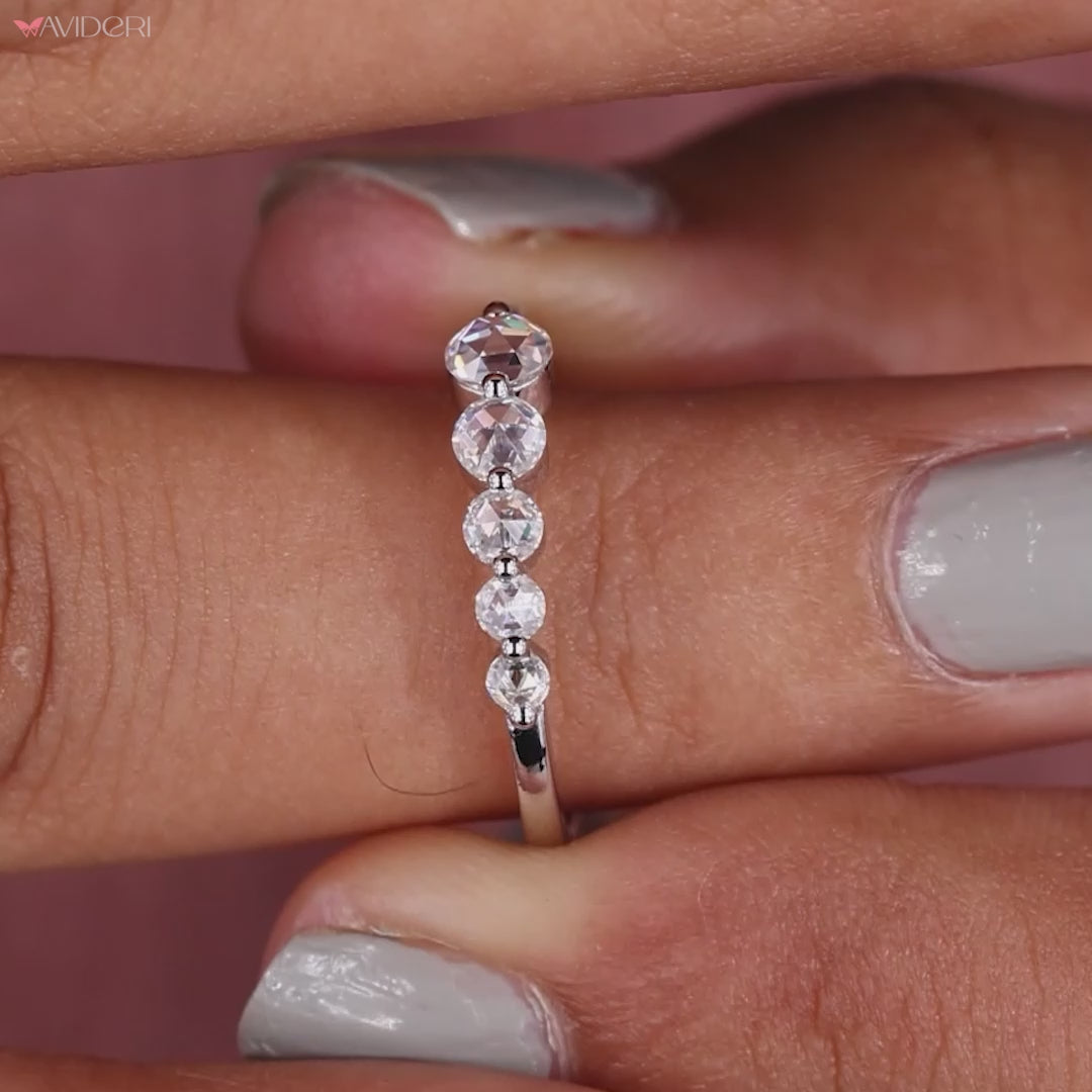 Five stone diamond ring that radiates beauty.
