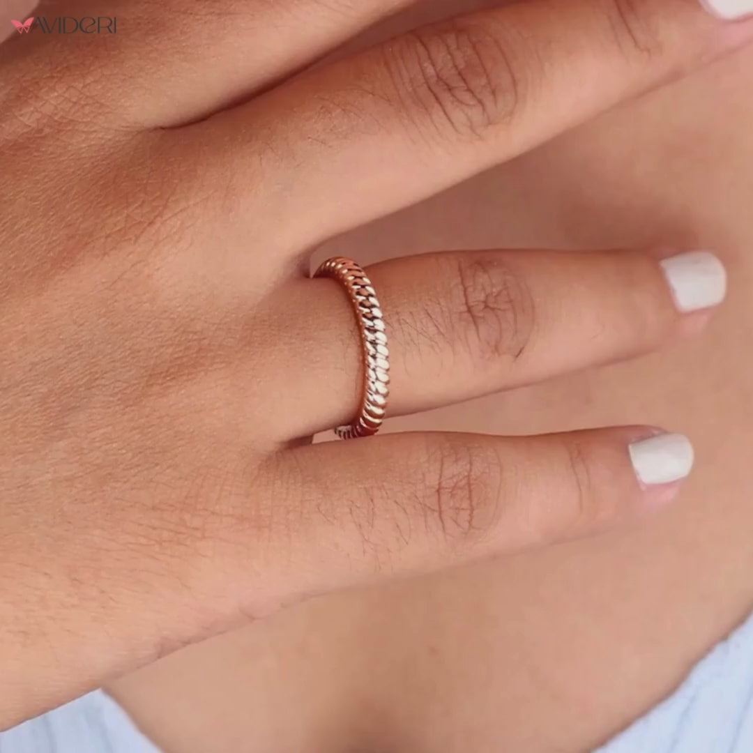 Moissanite band delivers clarity and brilliance in a minimalist, elegant design.
