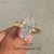 Diamond engagement ring with wedding band set.