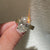 Oval diamond ring available in carat sizes.
