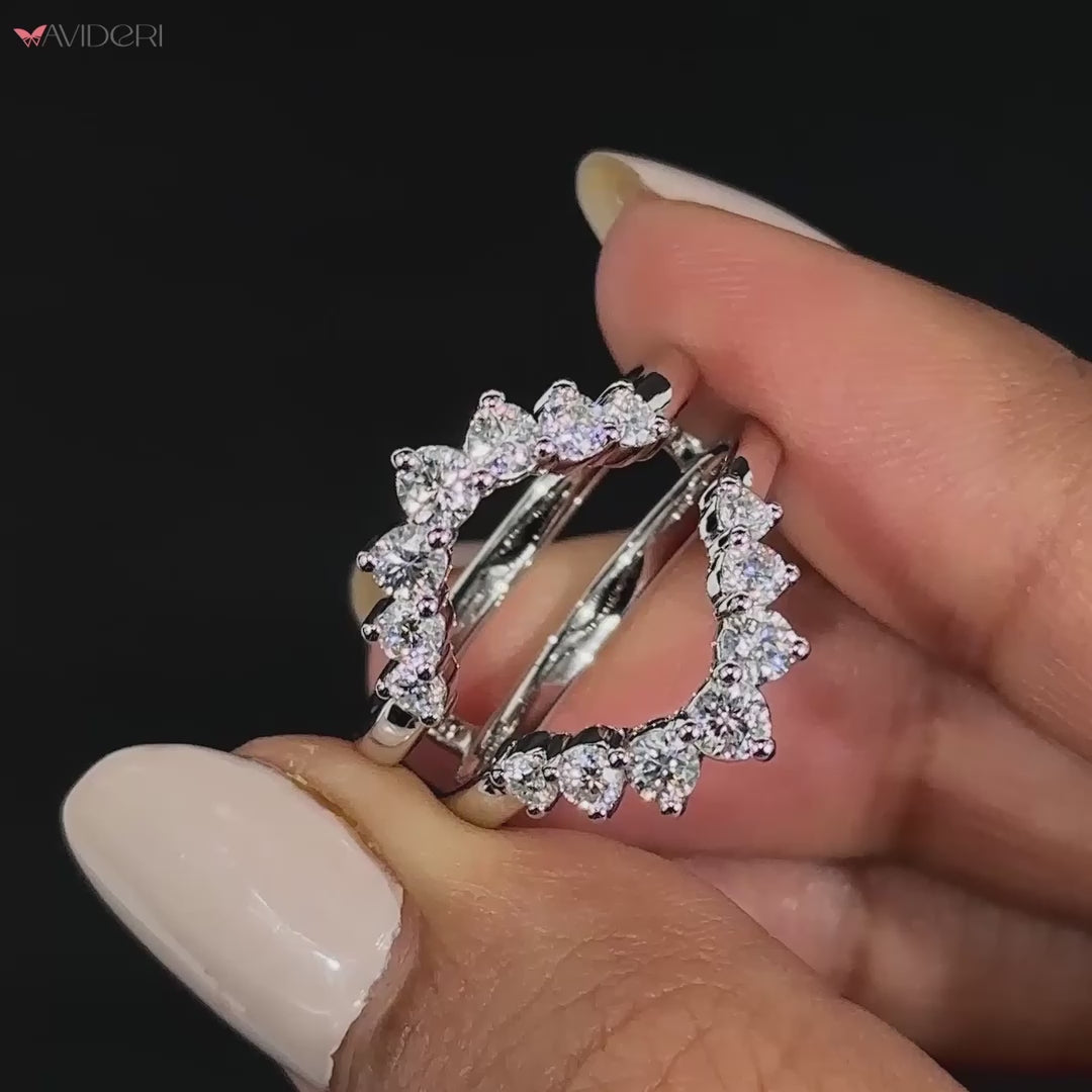 Ring enhancer wedding band designed to pair beautifully.
