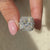 Avideri engagement ring with pave setting ring.