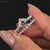 Wrap guard wedding band that fits perfectly with solitaire rings.
