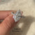 Twisted pave setting with lab-grown diamond ring.