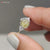 Triangle cut ring, white gold engagement ring, handmade jewelry
