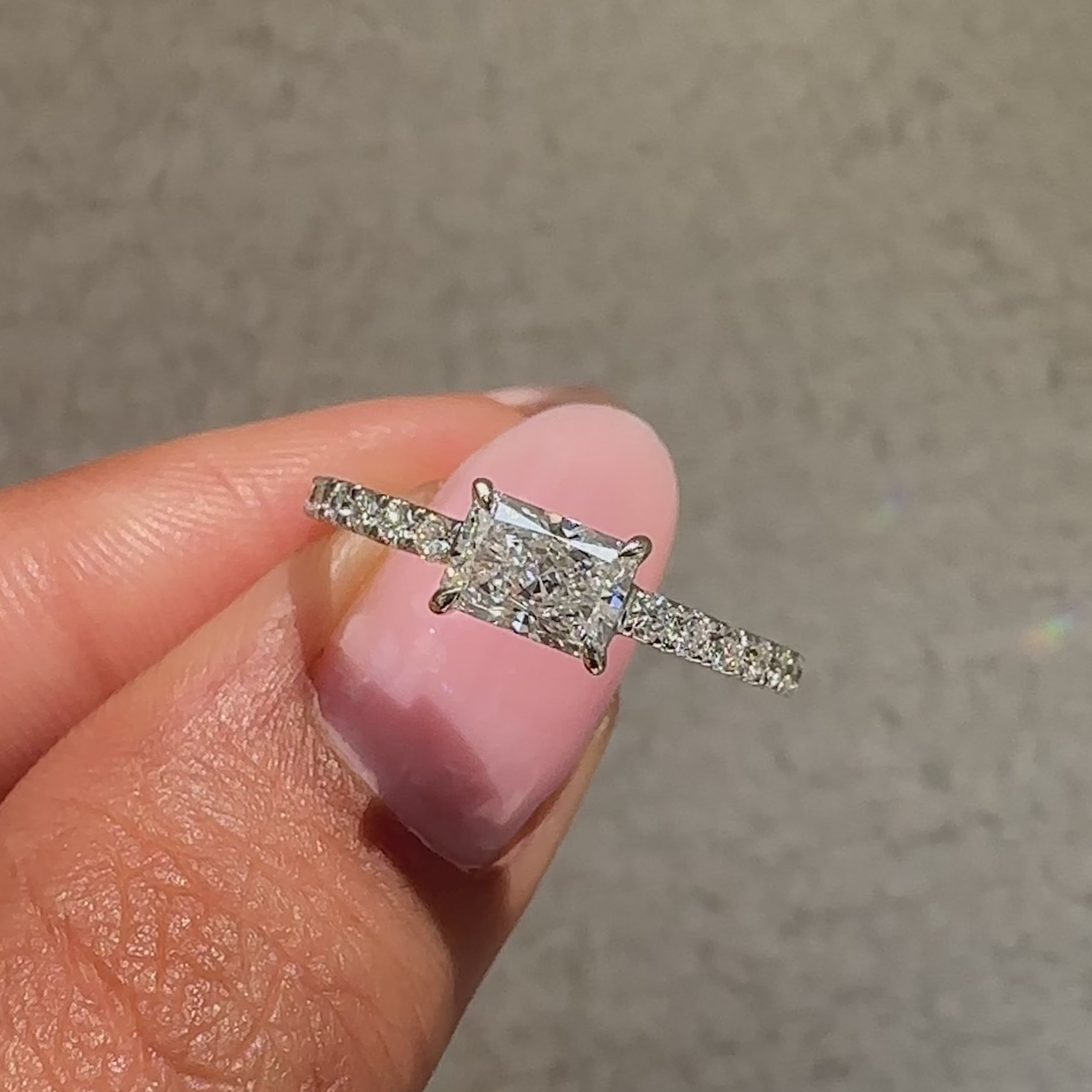 radiant diamond ring with a brilliant sparkle that captures the essence of true elegance