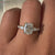 pear diamond ring pave diamond ring
