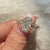 Avideri coffin engagement ring with handmade craftsmanship.