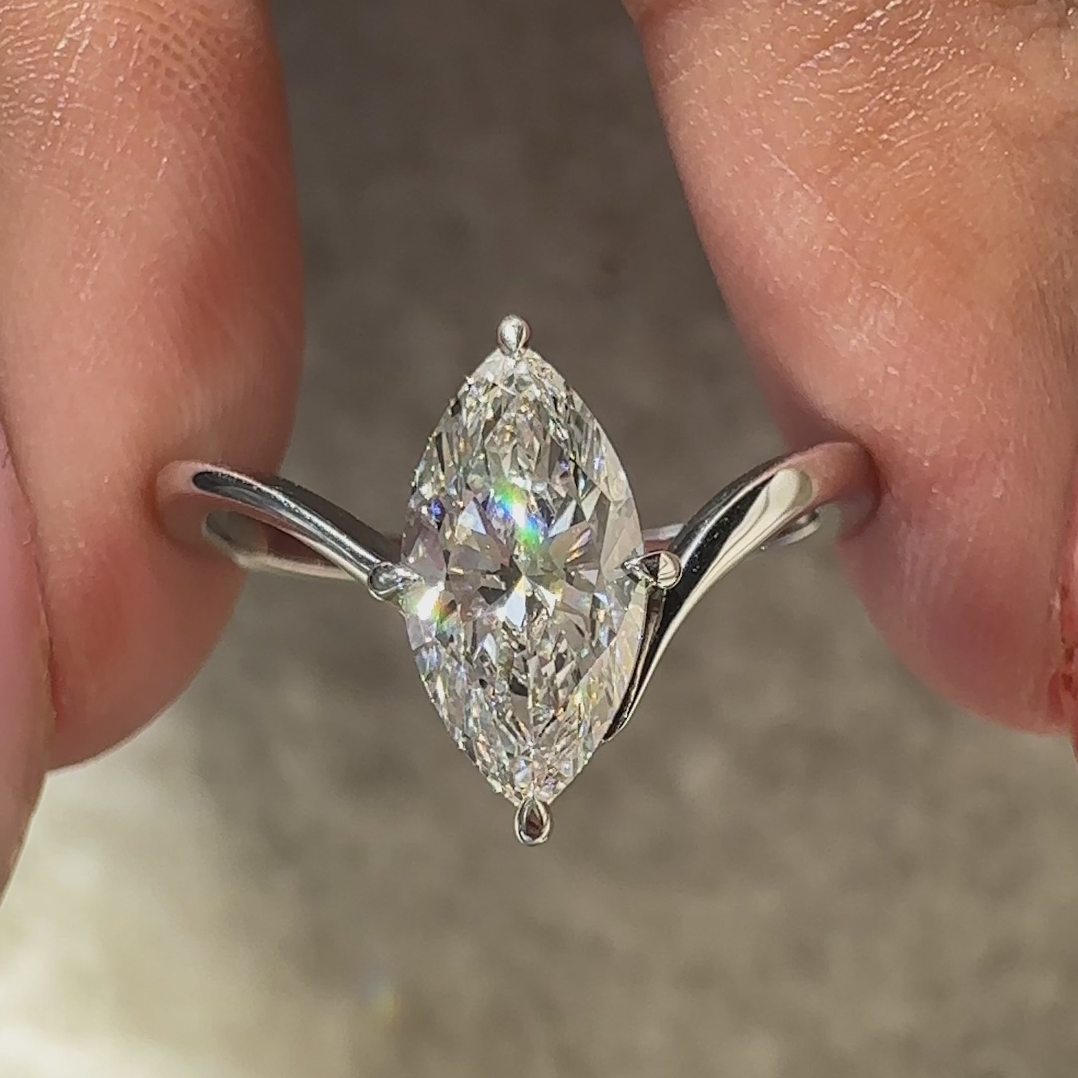 Unique engagement ring from avideri ring collection.