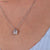 Moissanite pendant with a brilliant shine and refined design.