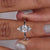 Handmade marquise solitaire ring crafted with precision, featuring an igi certified Lab Grown Diamond in a v prong.
