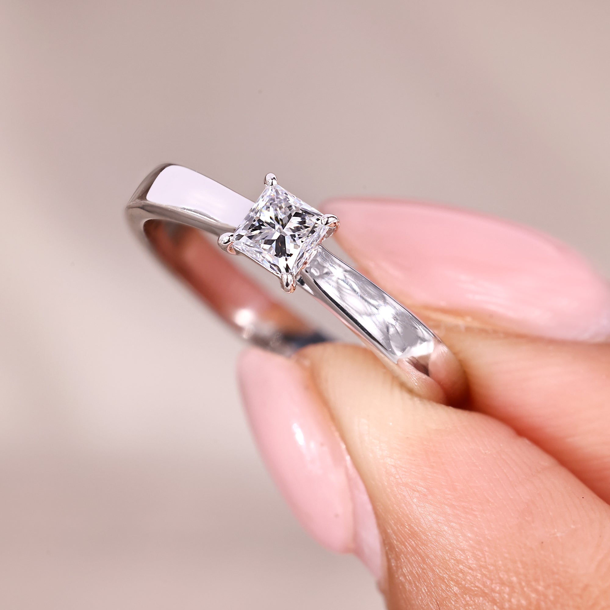 Buy engagement ring with princess cut diamond ring.