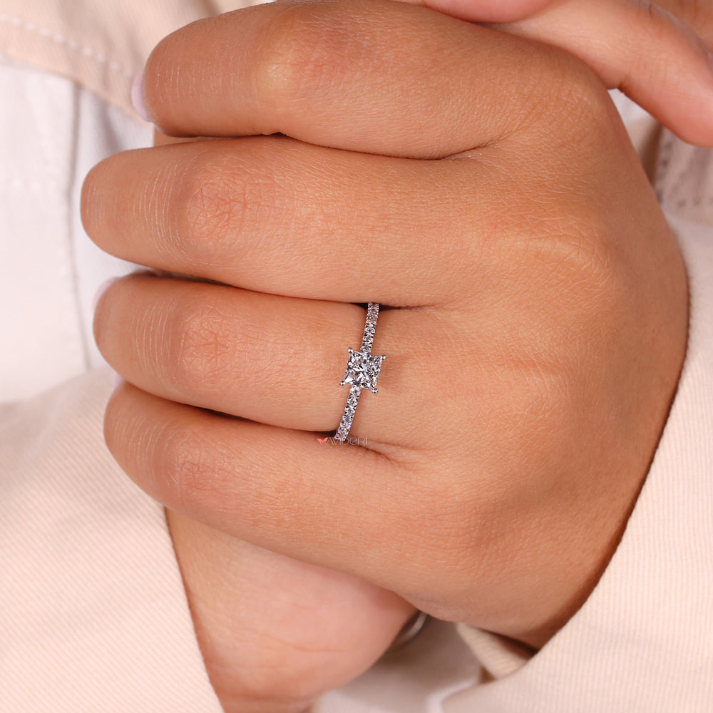 Lab grown diamond ring combining elegance and sustainability.
