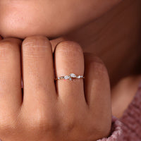 Ensemble Marquise Wedding Band Half Eternity