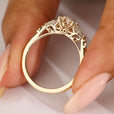 Vintage filigree marquise engagement ring.
