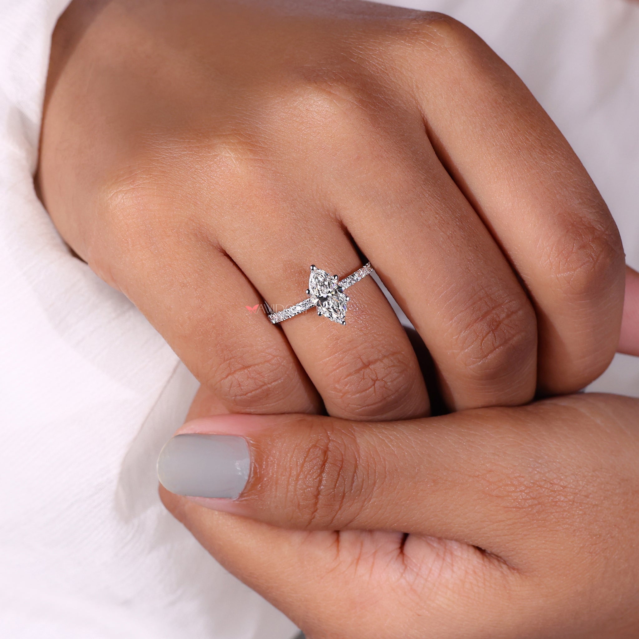 Classic marquise diamond ring with unmatched brilliance.

