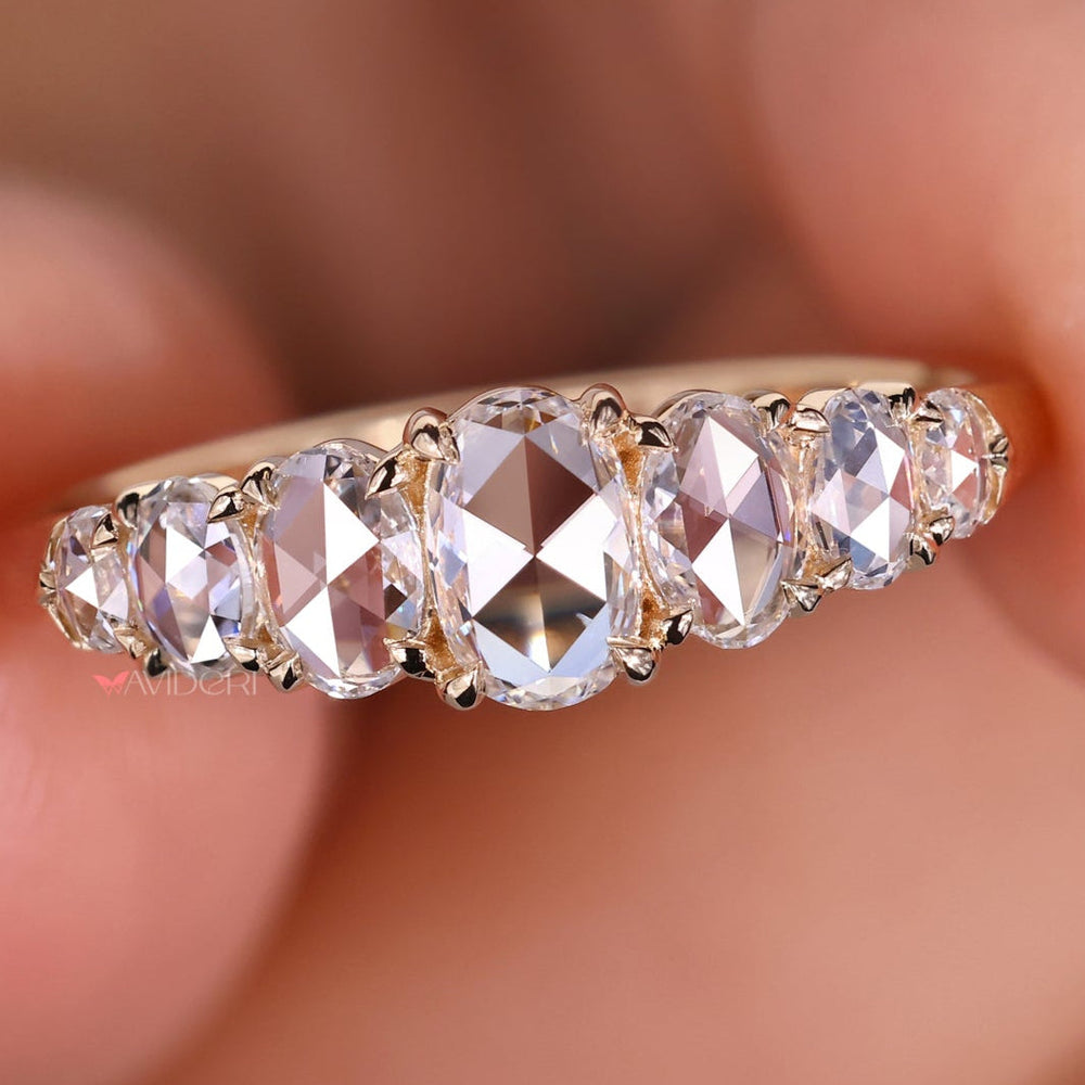 Rose cut diamond oval, Lab Grown Diamond, IGI certified
