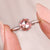Solitaire Engagement Ring with round rose cut engagement ring.