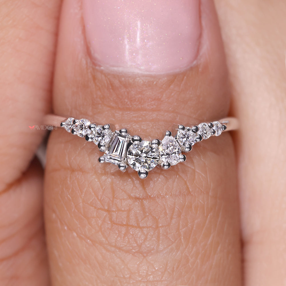 This handmade band showcases fine craftsmanship and detail.