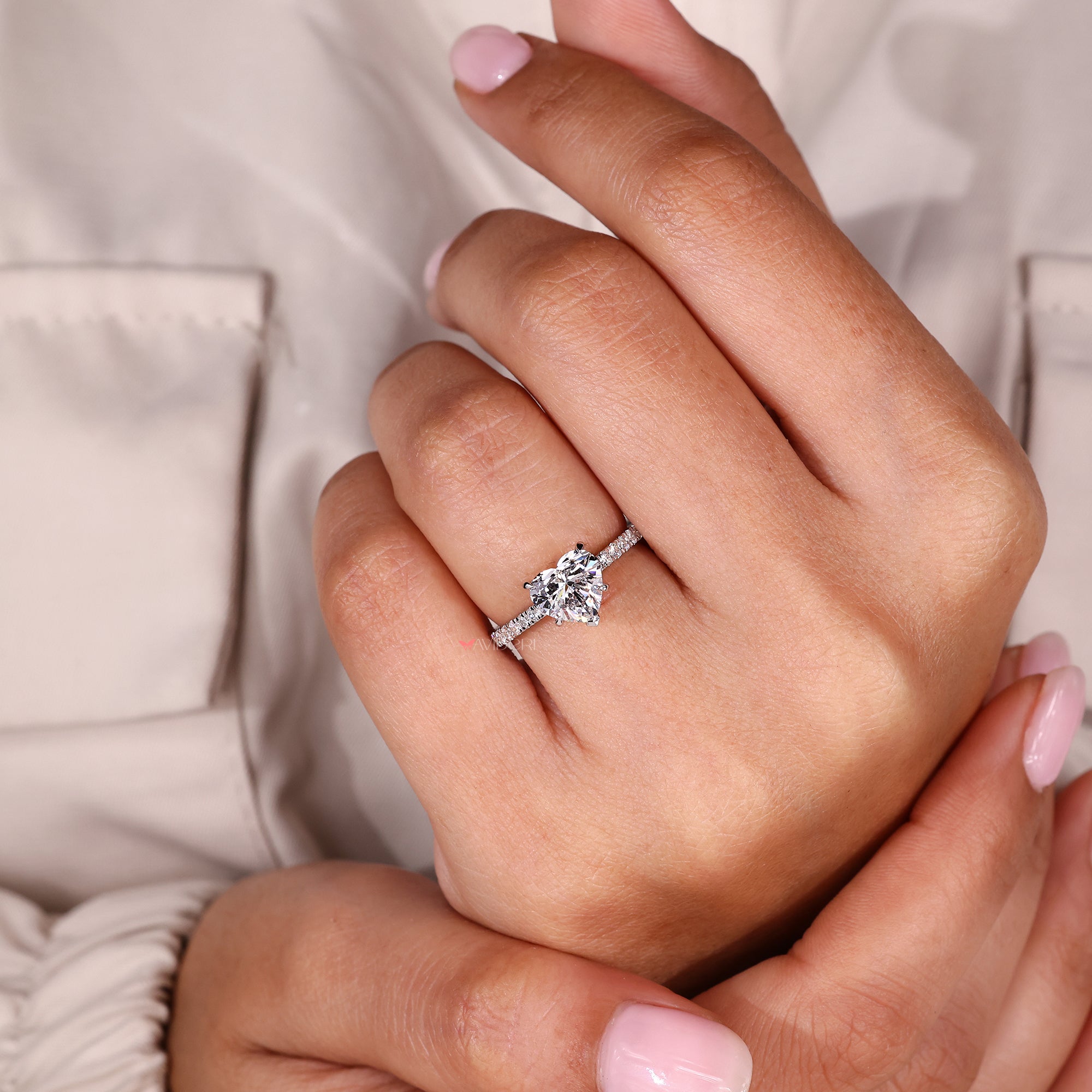 Handmade ring with handmade jewelry.