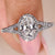 Pave ring diamond featuring an Oval diamond ring for extra shine.
