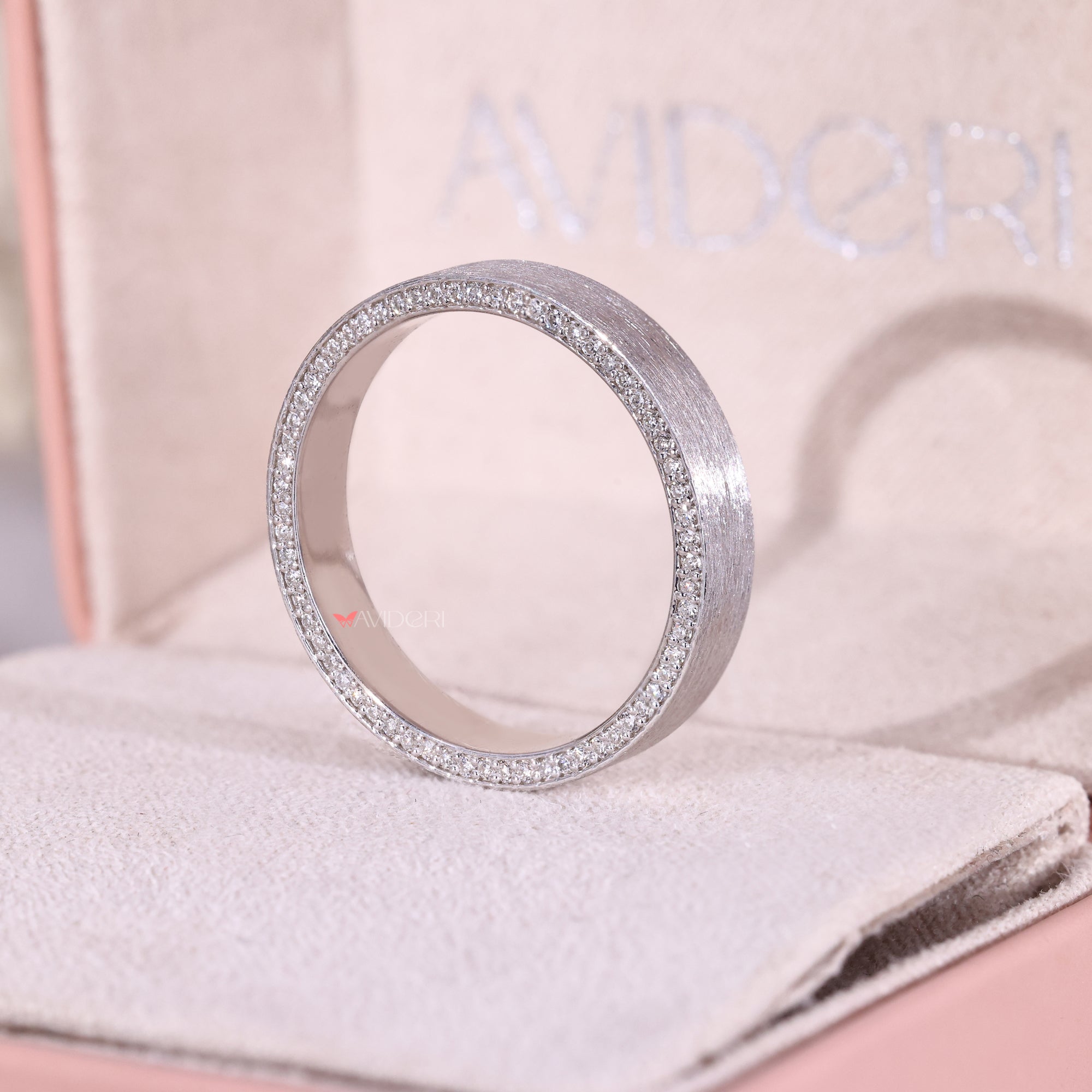 Round Diamond Double Sided Eternity Diamond Ring