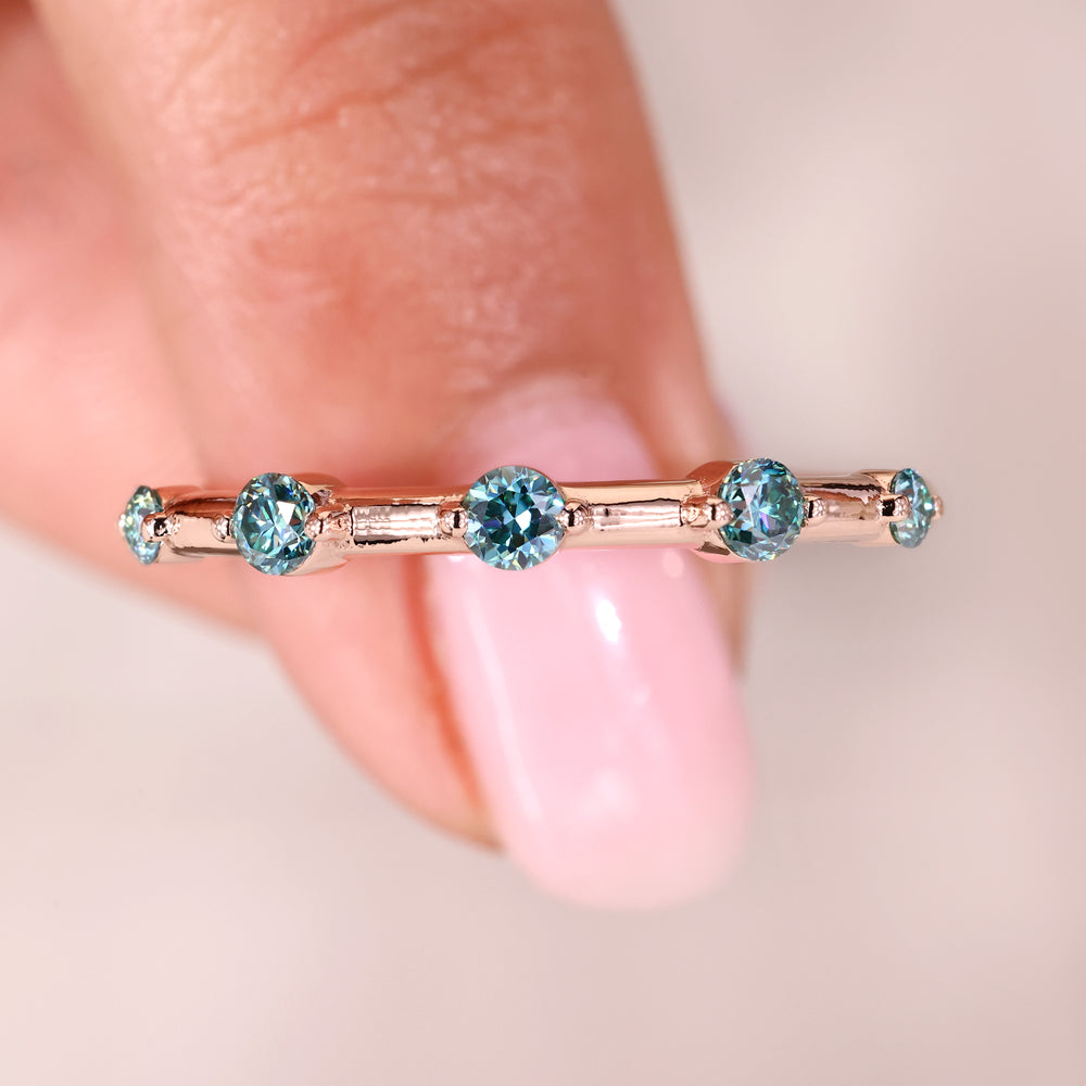 Rose gold wedding band adds warmth and sophistication with a sleek, polished finish.