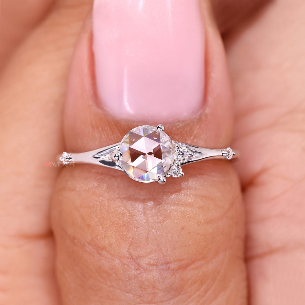 IGI certified five stone lab grown ring.
