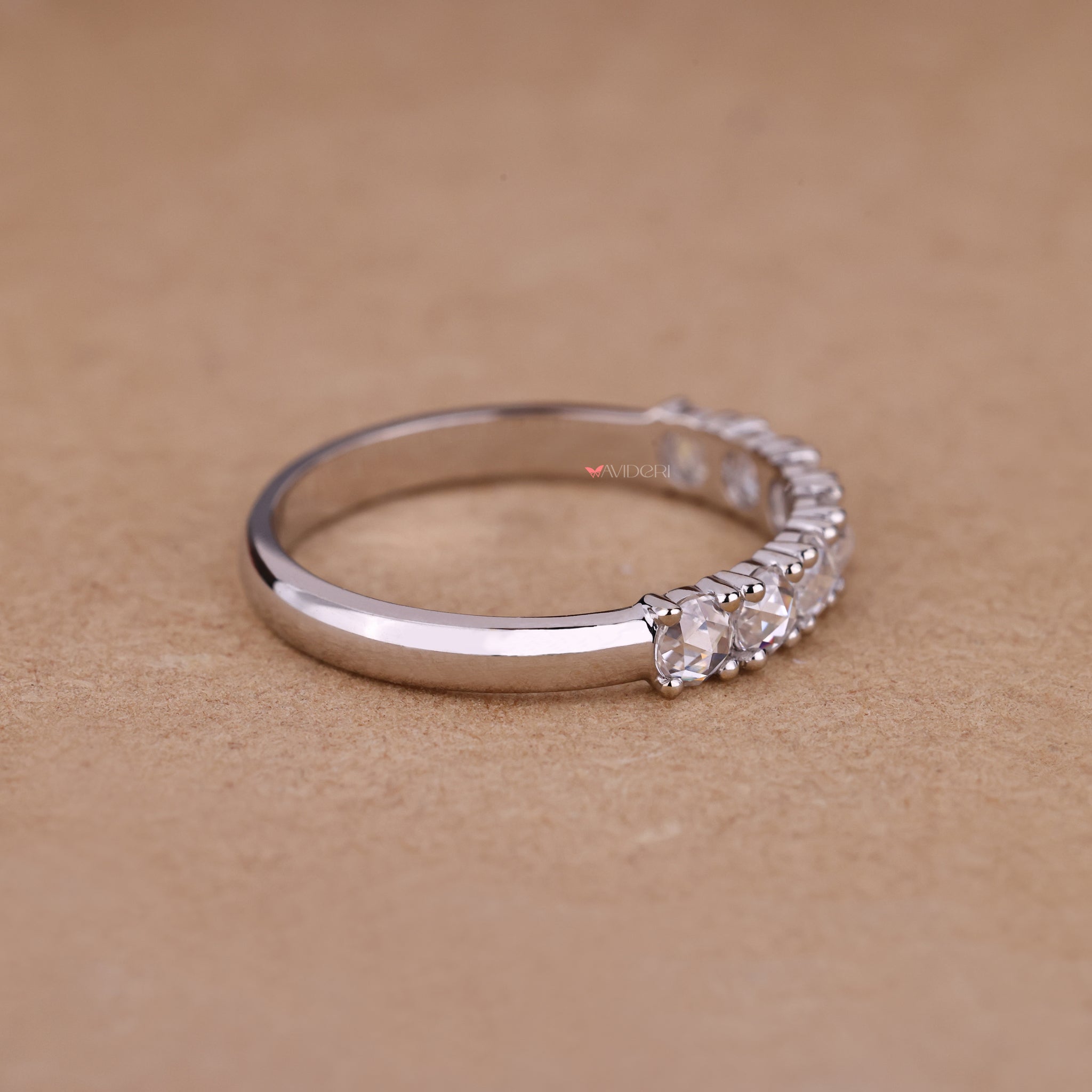 Classic White Gold Wedding Band featuring radiant diamonds for ultimate shine.
