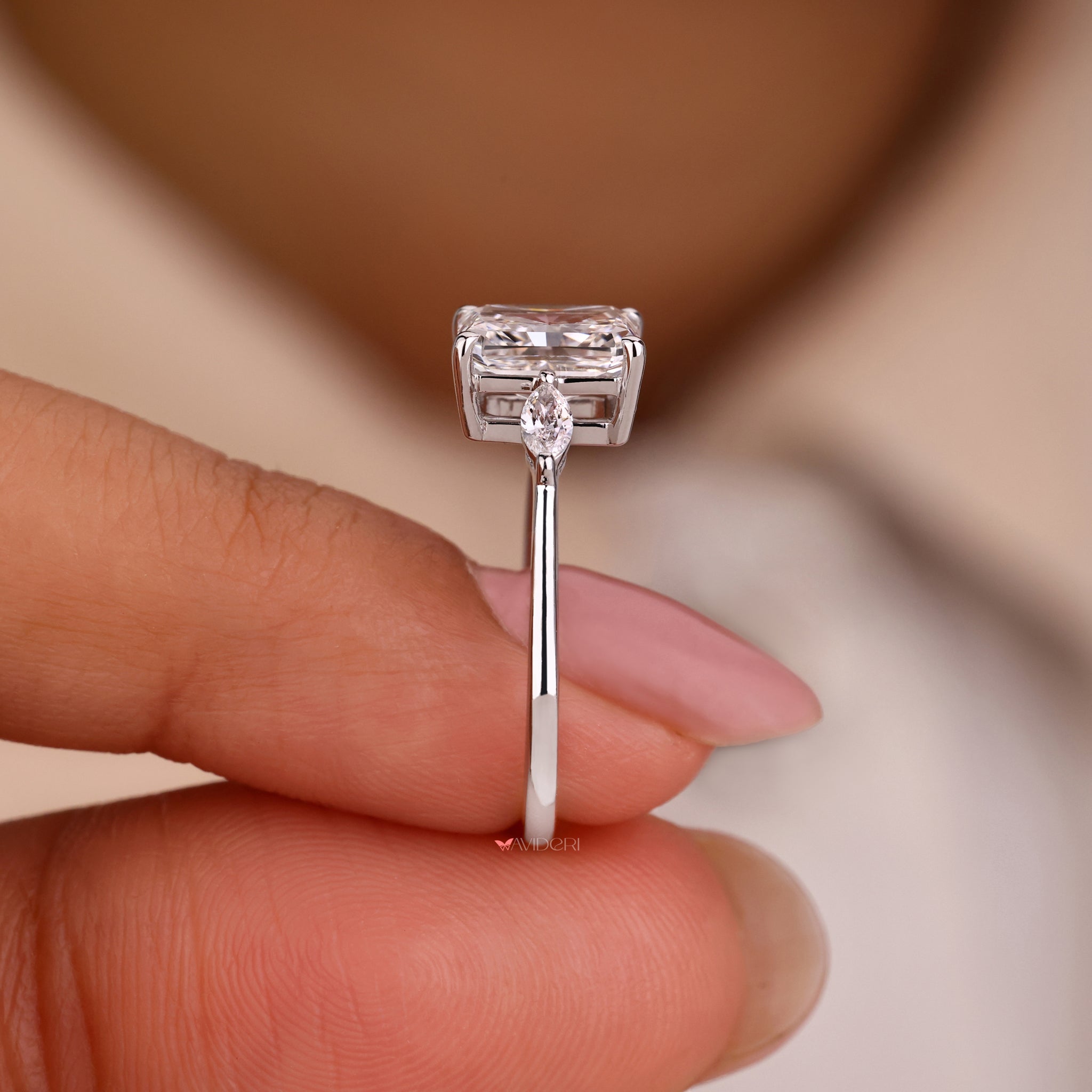 White gold engagement ring perfect for proposals
