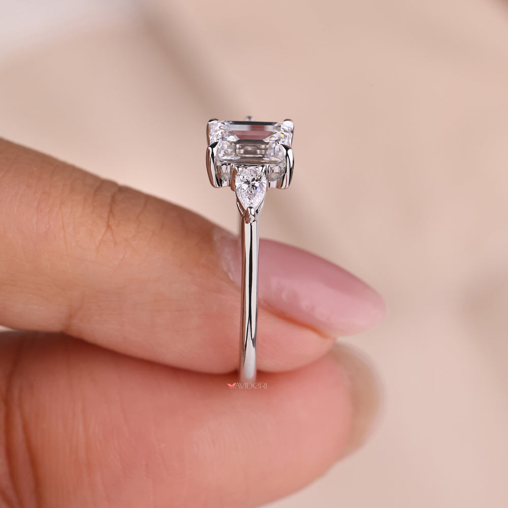 Emerald Cut Diamond Engagement Ring