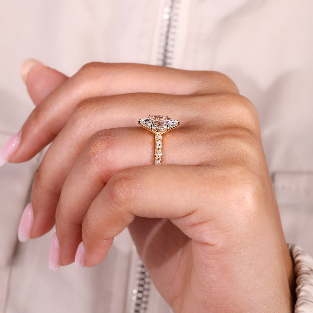 Dutch marquise diamond ring with milgrain setting.